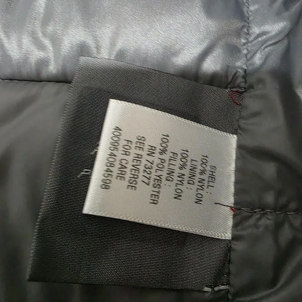 NWOT Tek Gear Men Puffer Lightweight Vest Dark Red Quilted Full Zip L